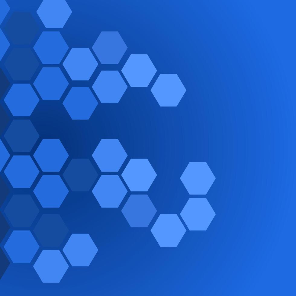 Science and technology background with hexagons. Molecular structure and chemical compounds. Geometric abstract background. illustration. vector