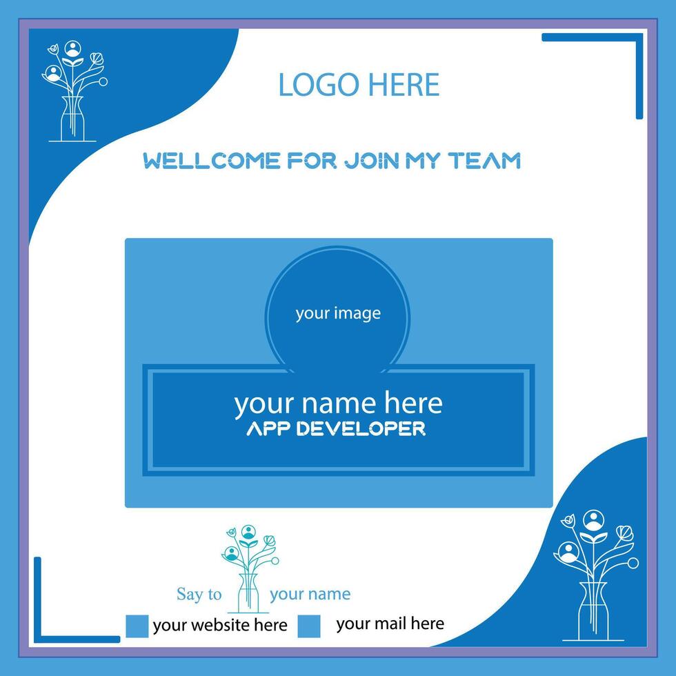 Web resource banner design vector