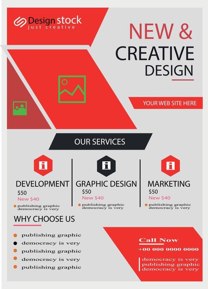 Web resource banner design vector