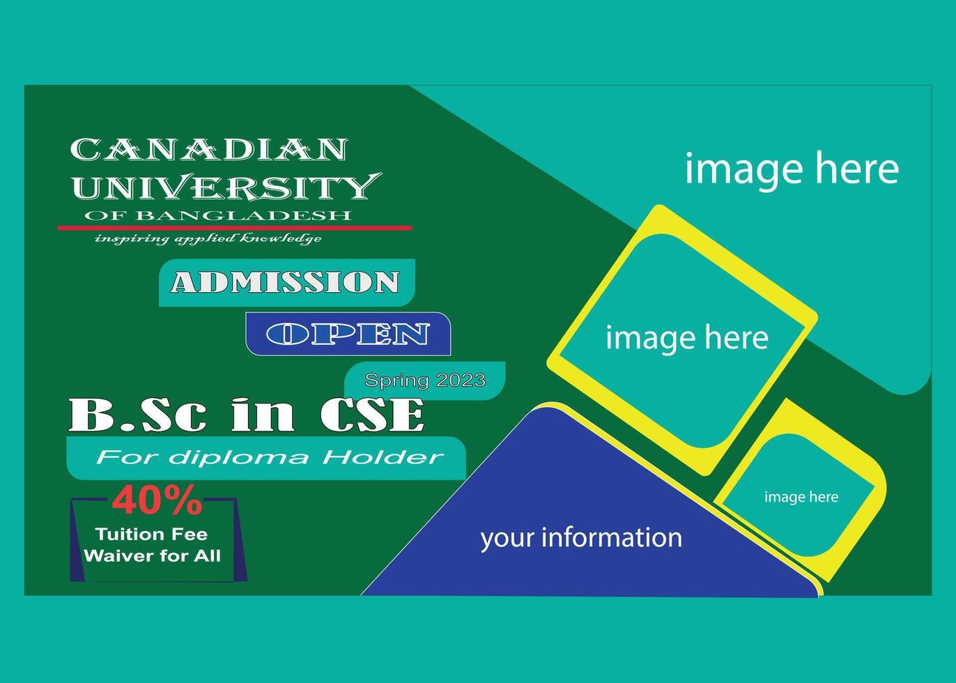 Web resource banner design vector