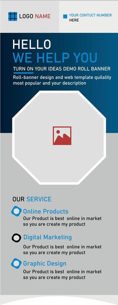 Web resource banner design vector