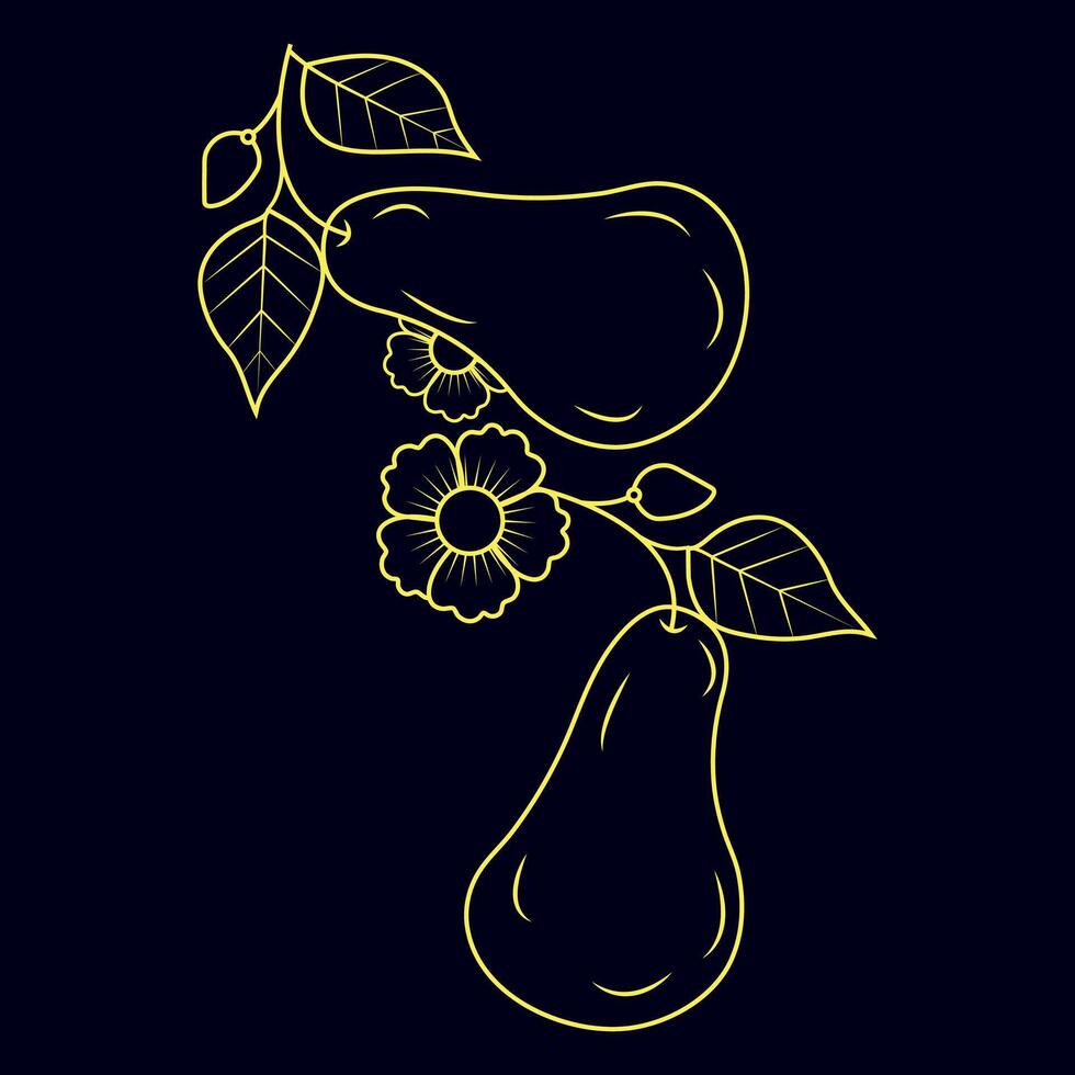 Hand drawn flat design simple flower outline vector