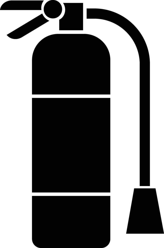 Emergency fire extinguisher icon in flat for apps or website sign symbol for Safety Security Fire Extinguisher services Laboratory Equipment isolated on vector