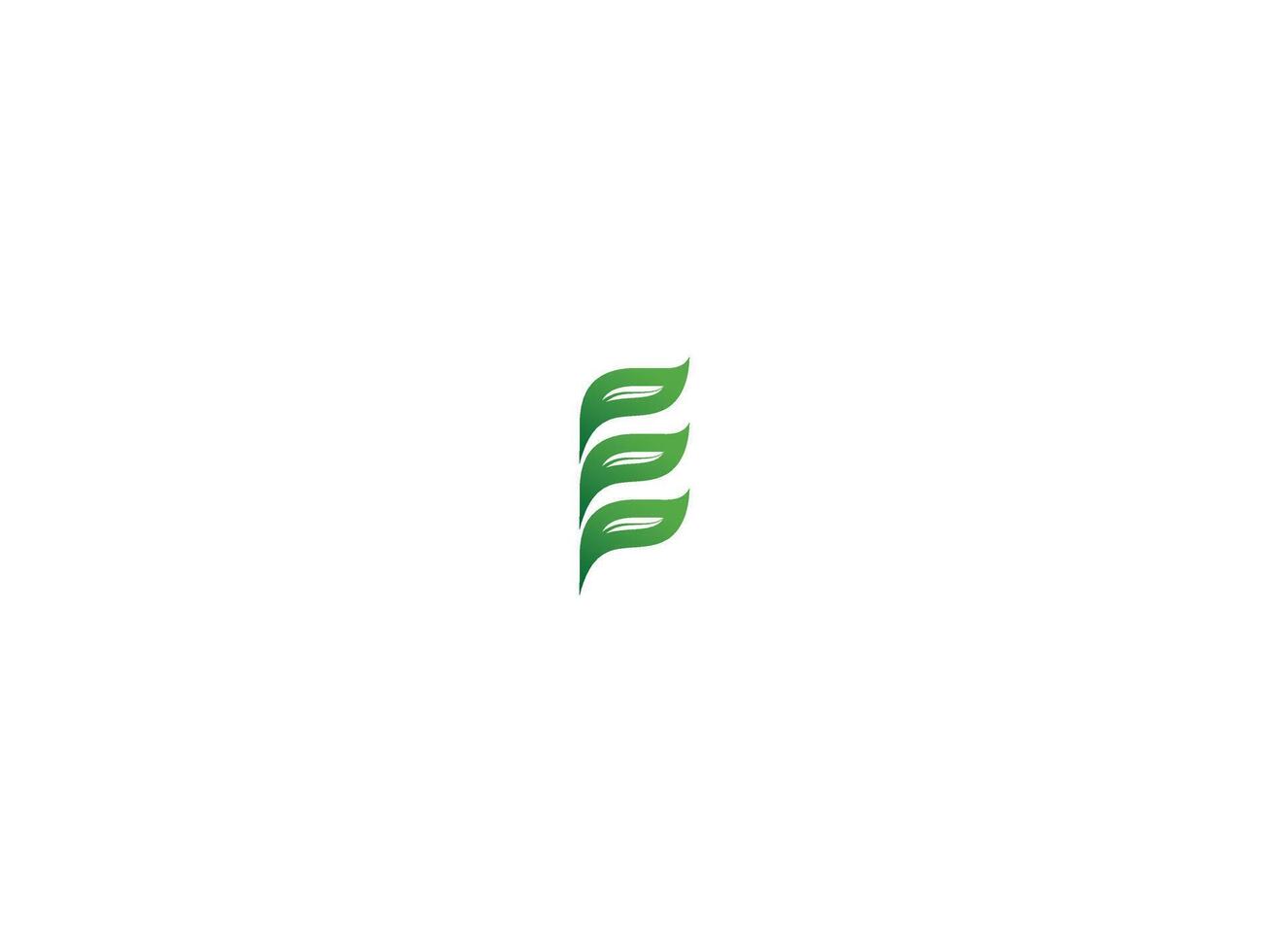 E letter nature leaf combination logo design vector