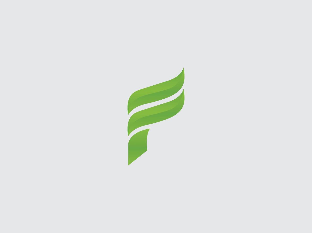 Letter F logo set with geometric gradient design, concept of future and forward. F letter logo. vector