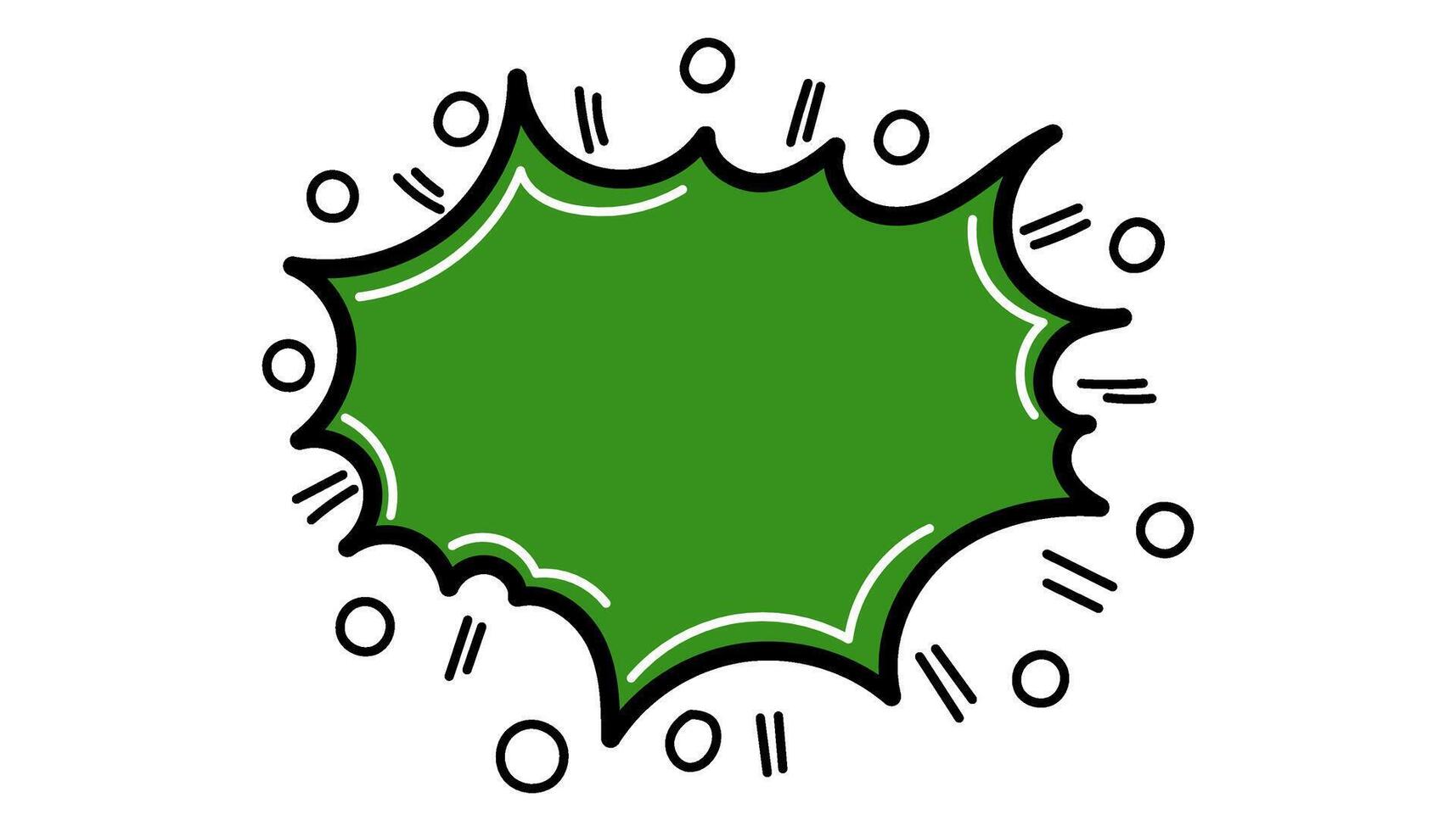 Pow comic bubble. Sound dialogue speech bubbles with word - Bang. Pop art expression in bright color and black outline. vector
