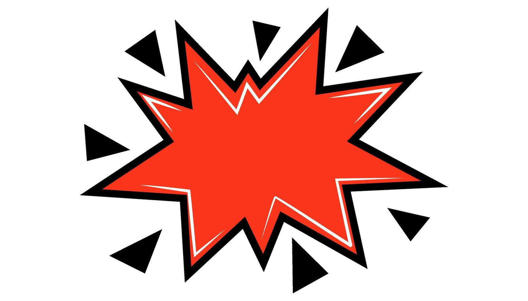 Pow comic bubble. Sound dialogue speech bubbles with word Crash. Pop art expression in bright color and black outline. vector