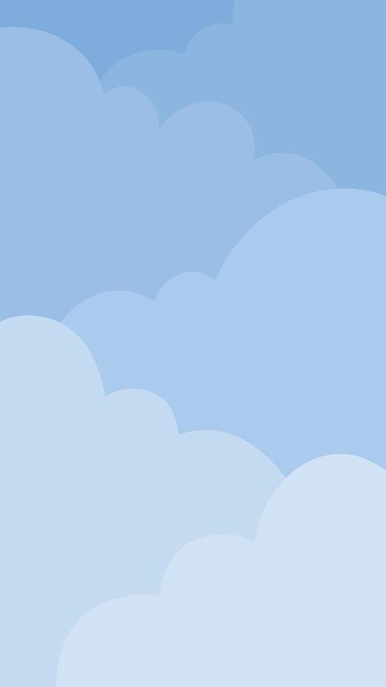 blue clouds background vector