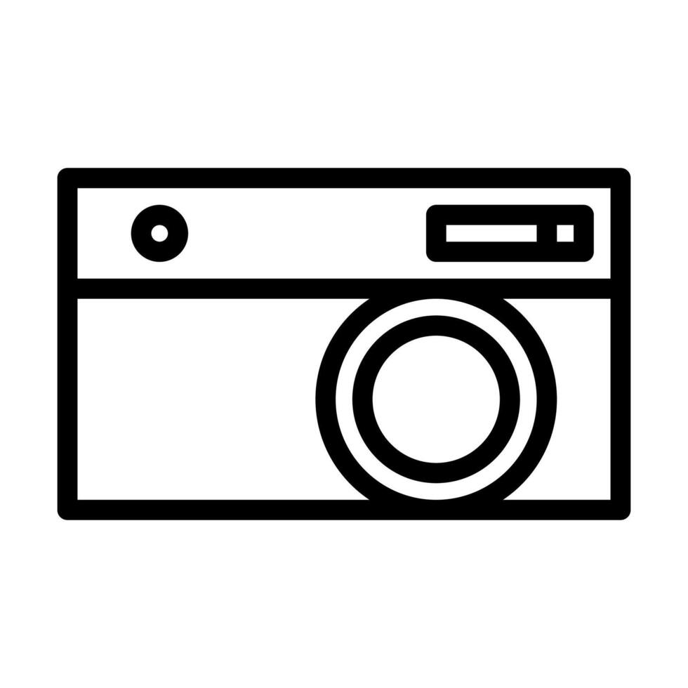 camera icon in line style. illustration vector