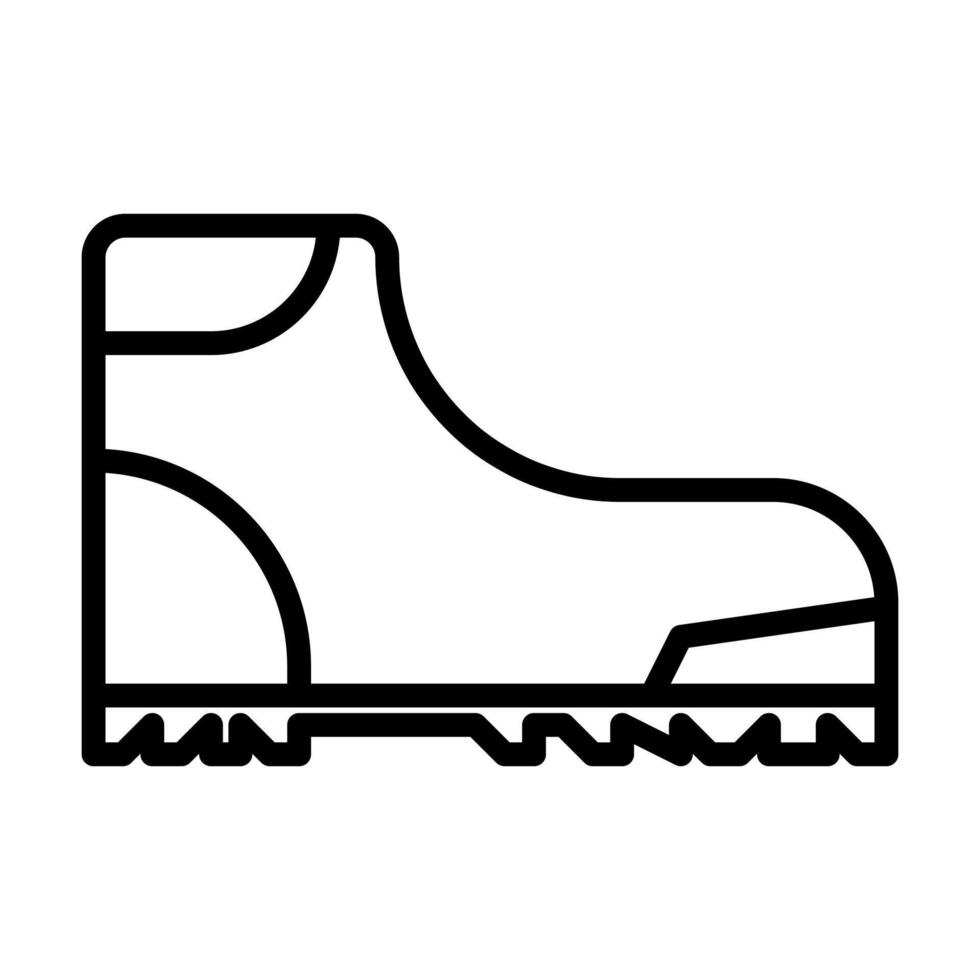 hiking boot icon in line style. illustration vector