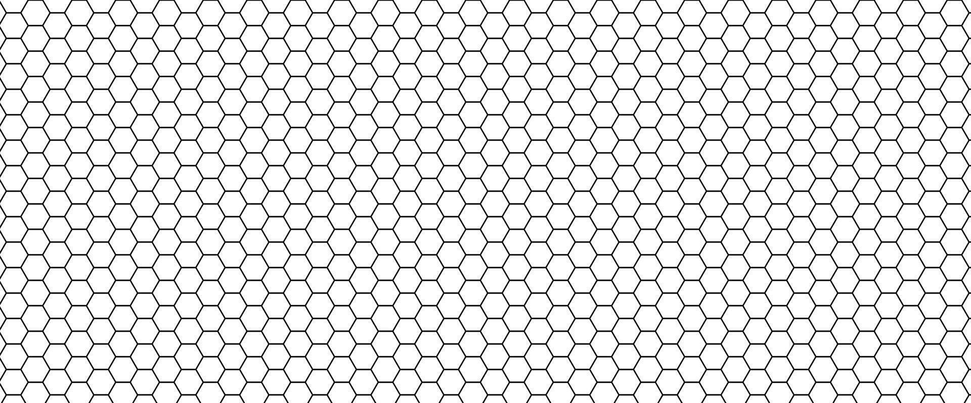 hexagon geometric pattern. seamless hex background. abstract honeycomb cell vector