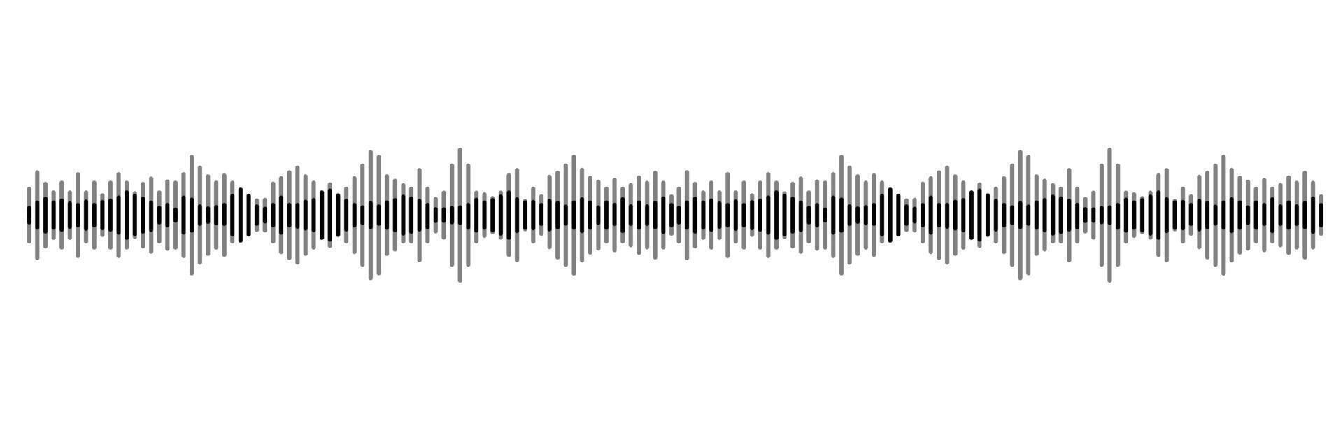 seamless sound waveform pattern for music players, podcasts, and editors. vector