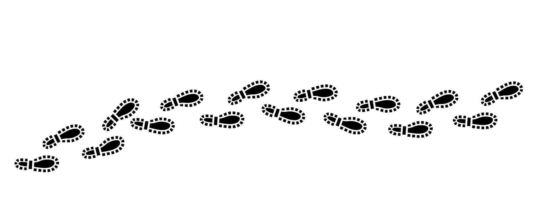 Different human footprints icon. vector