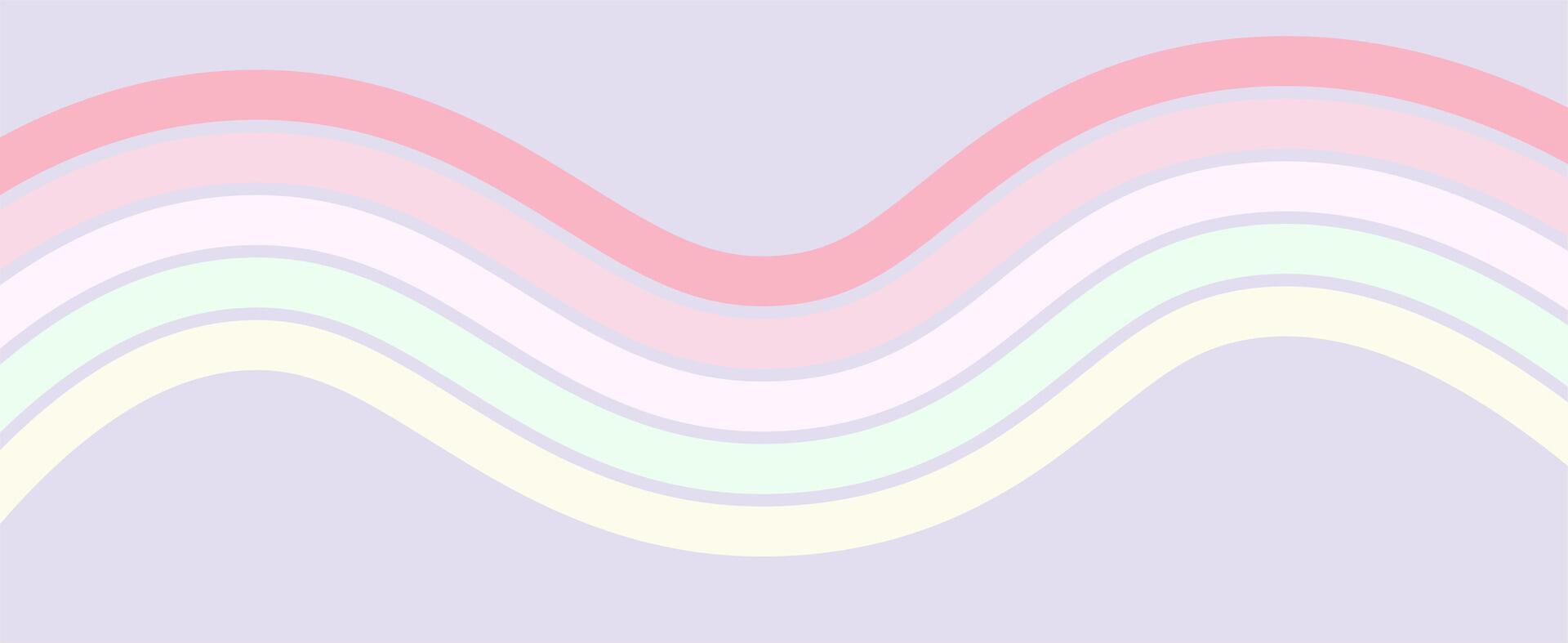 Abstract background of rainbow Wavy Line design pink shades. pattern ready to use for cloth, textile. vector