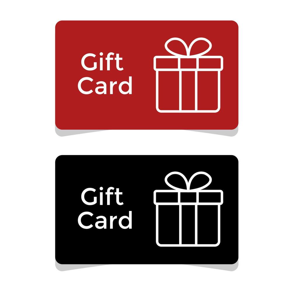 Shopping Gift card vector