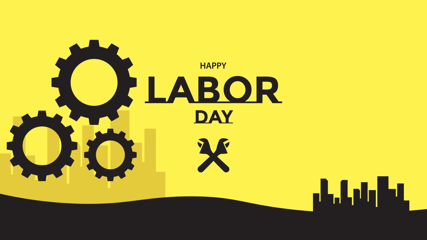 Abstract Labor Day Background, Banner. vector