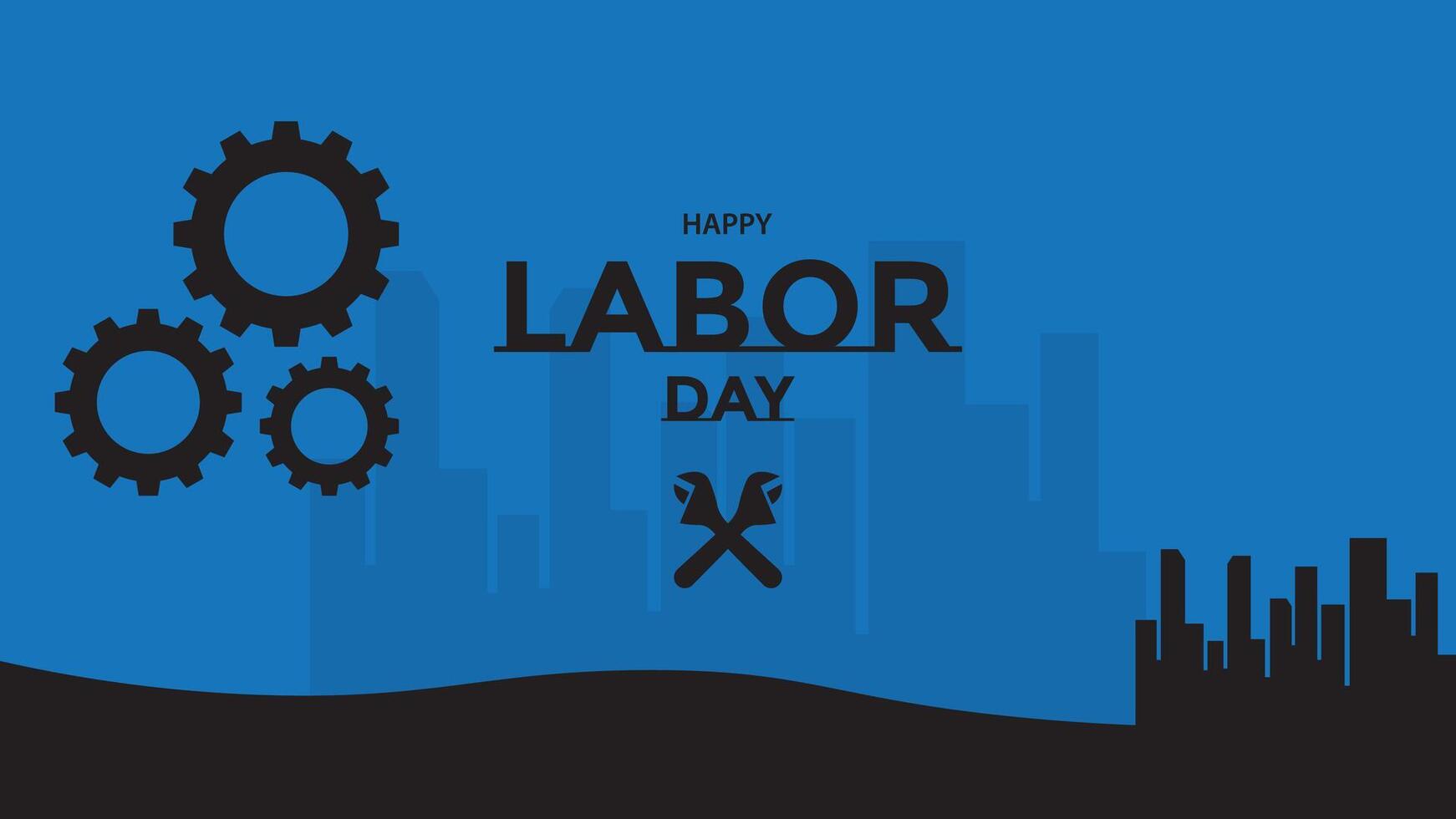 Abstract Labor Day Background, Banner. vector