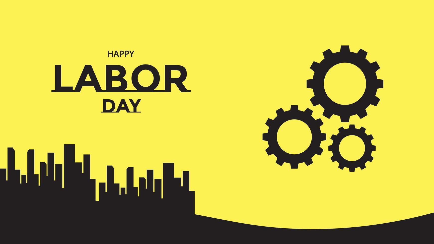 Abstract Labor Day Background, Banner. vector
