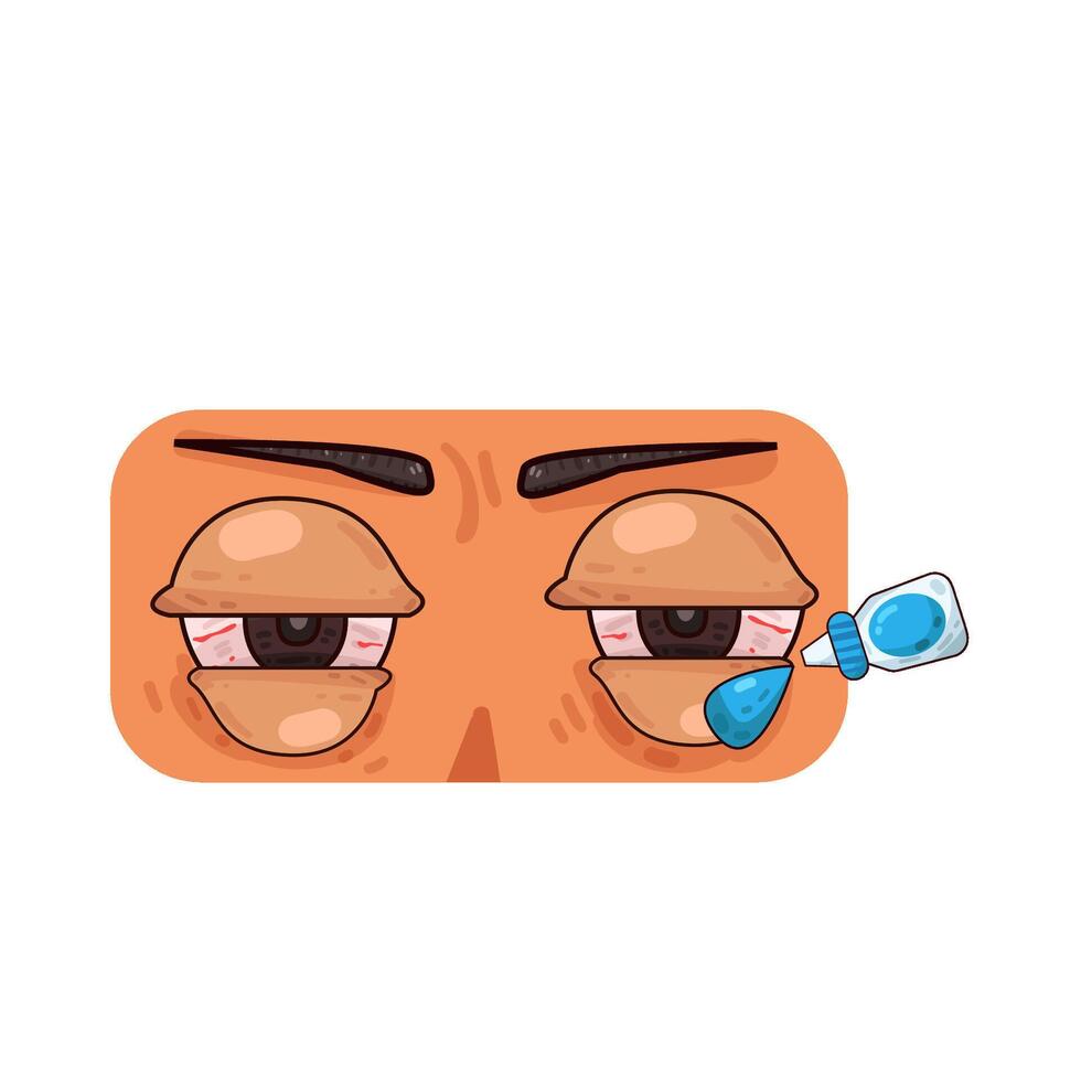 Illustration of red eye vector