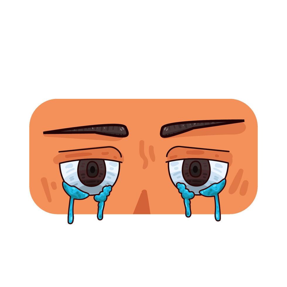 Illustration of watery eyes vector