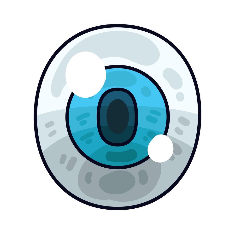 Illustration of eyeball vector