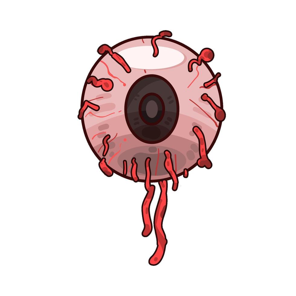 Illustration of red eye vector