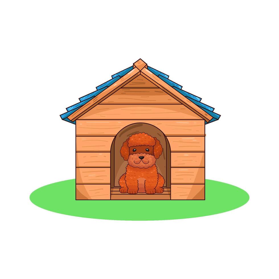 Illustration of poodle dog vector