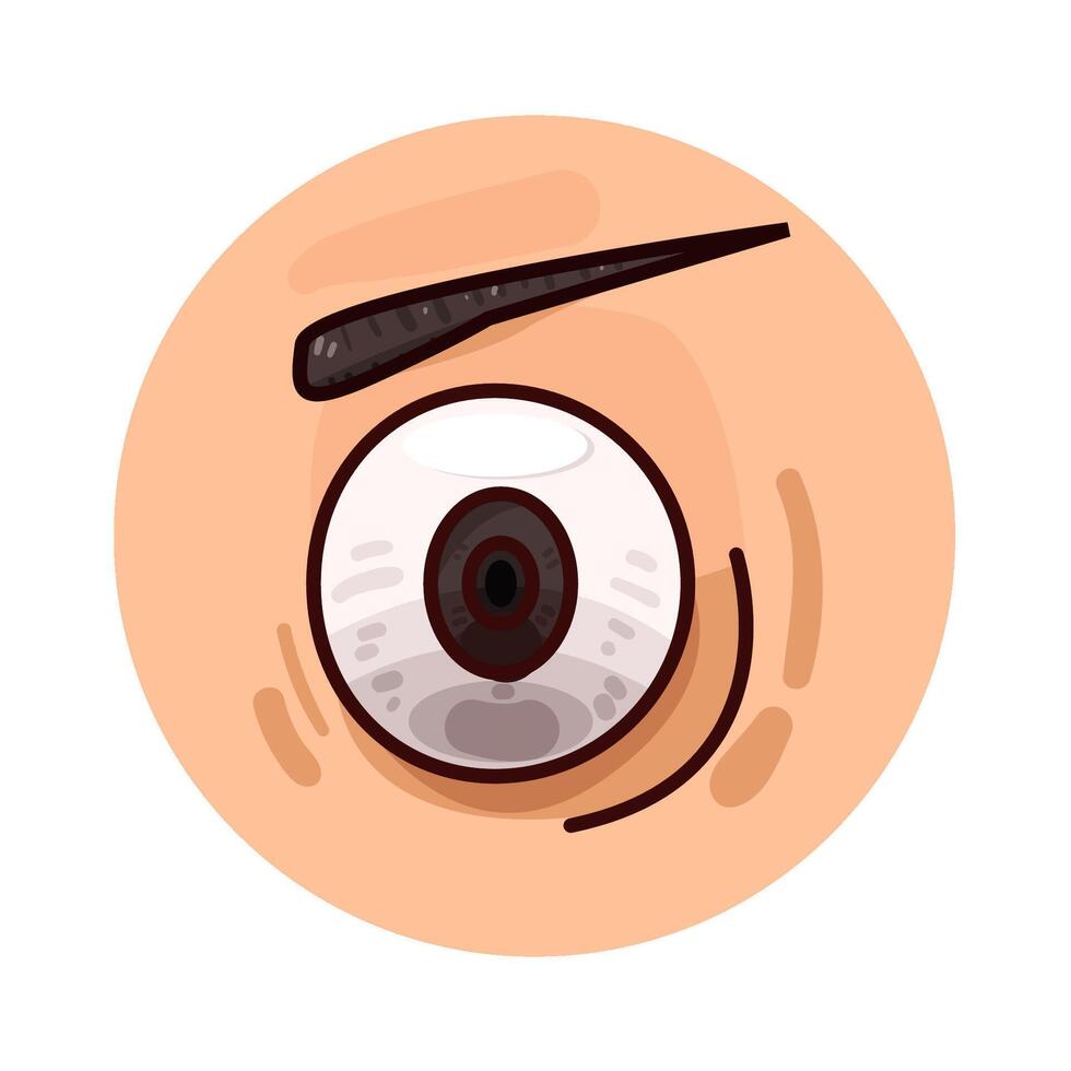 Illustration of eye vector