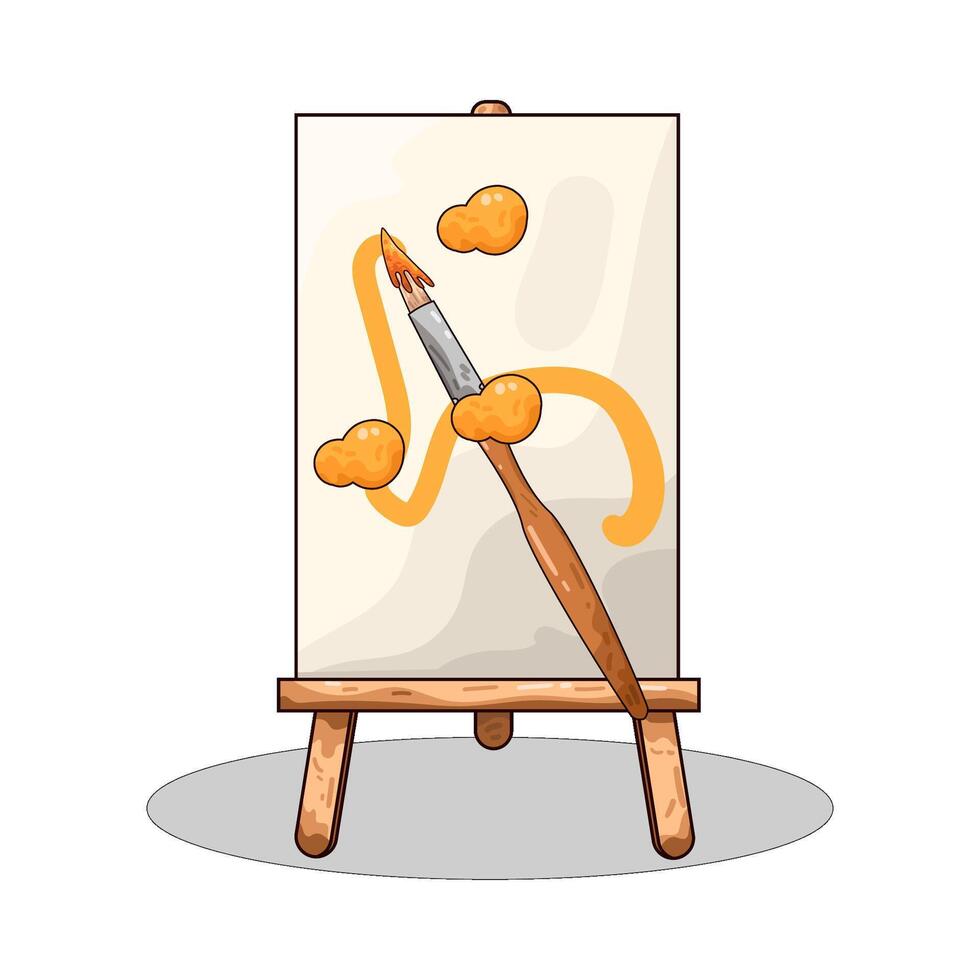 Illustration of paint brush vector