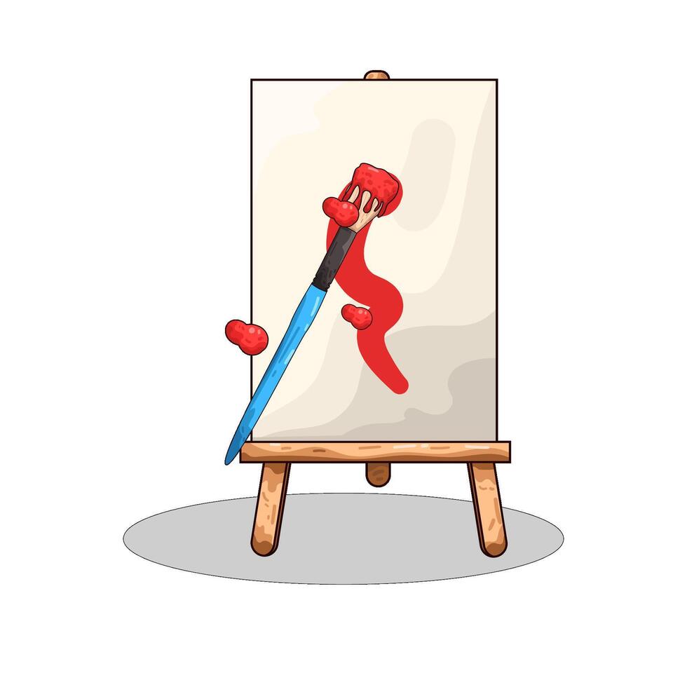 Illustration of paint brush vector