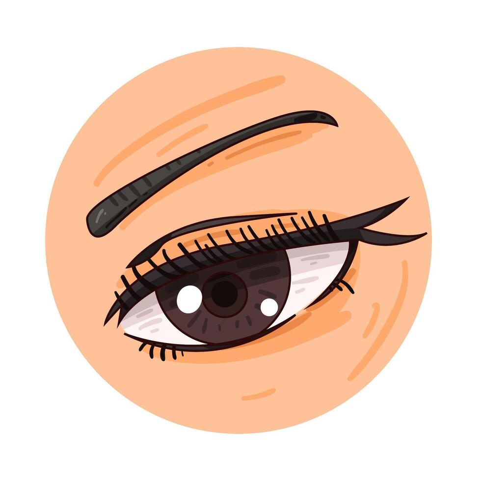 Illustration of eye vector