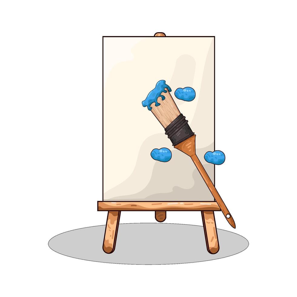Illustration of paint brush vector