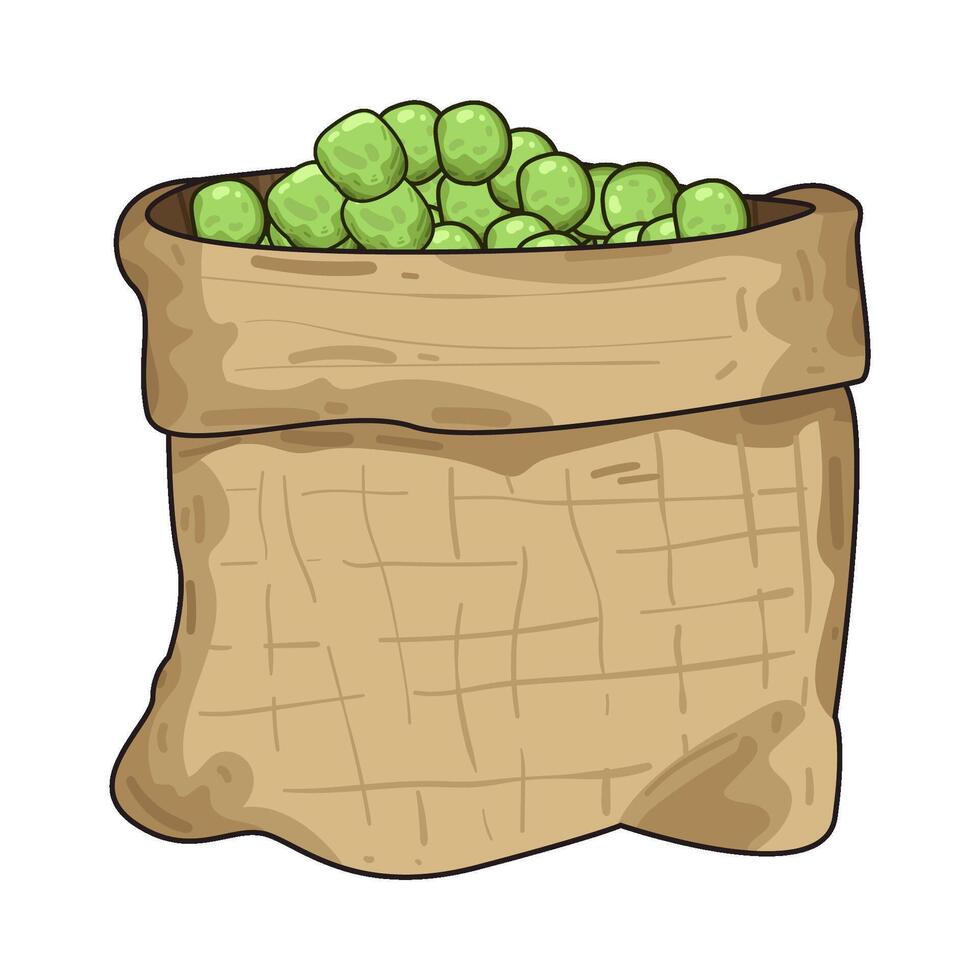 Illustration of peas vector