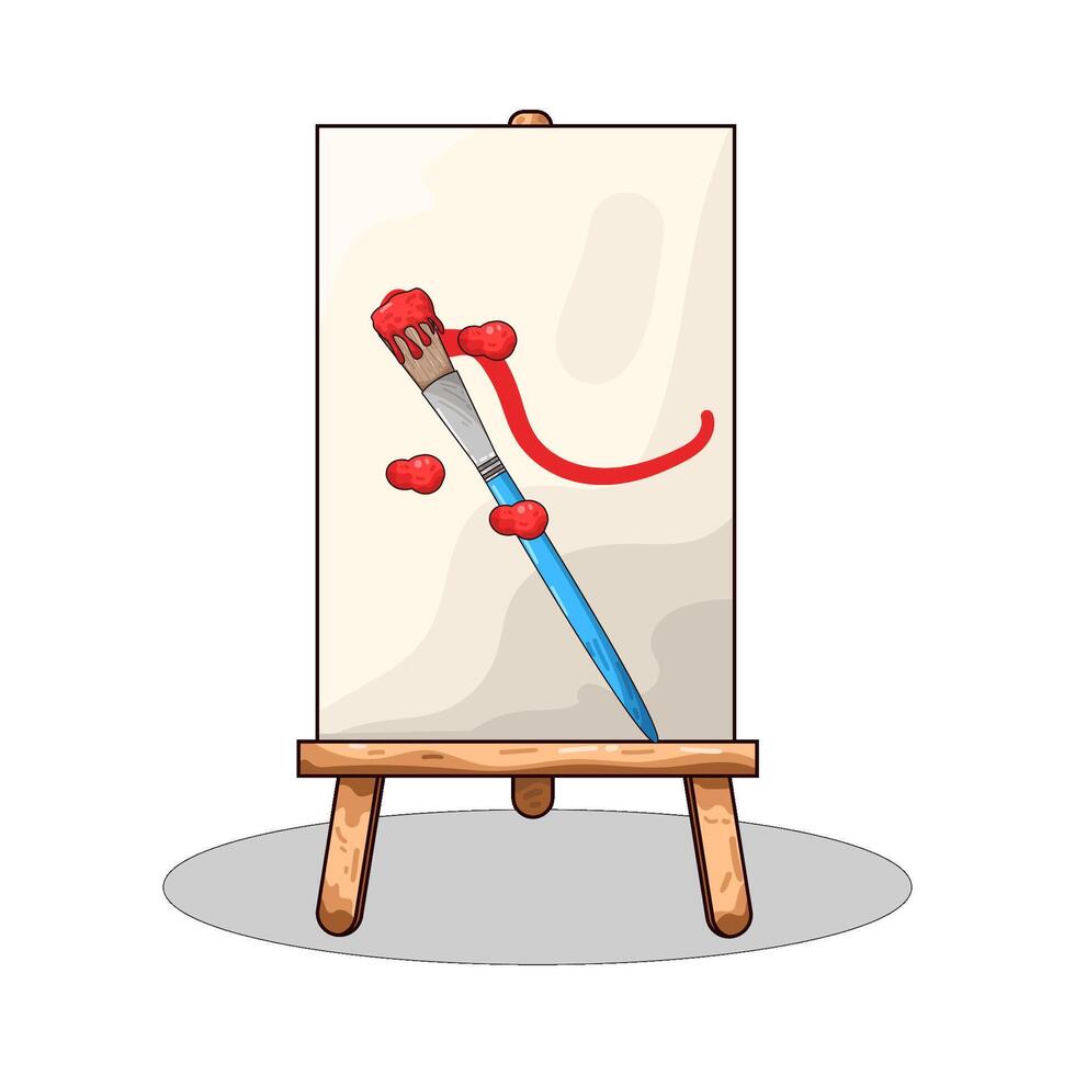 Illustration of paint brush vector