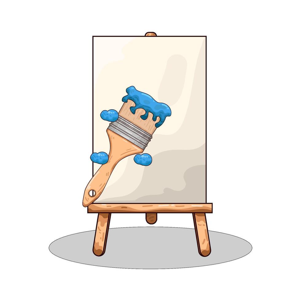 Illustration of paint brush vector