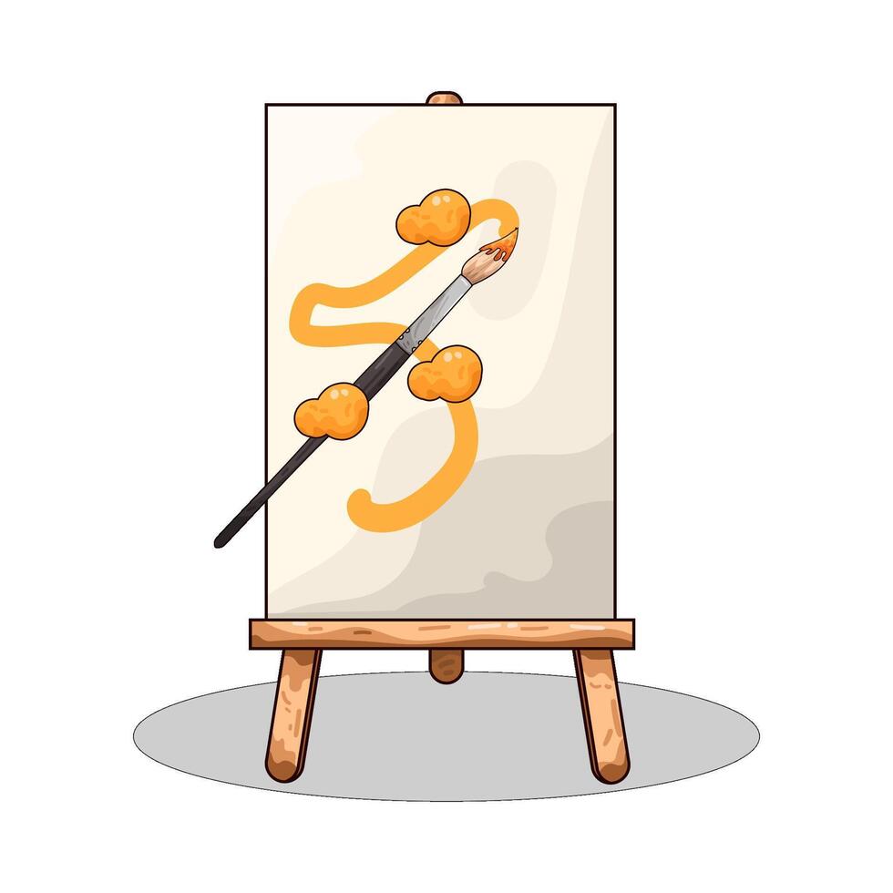Illustration of paint brush vector