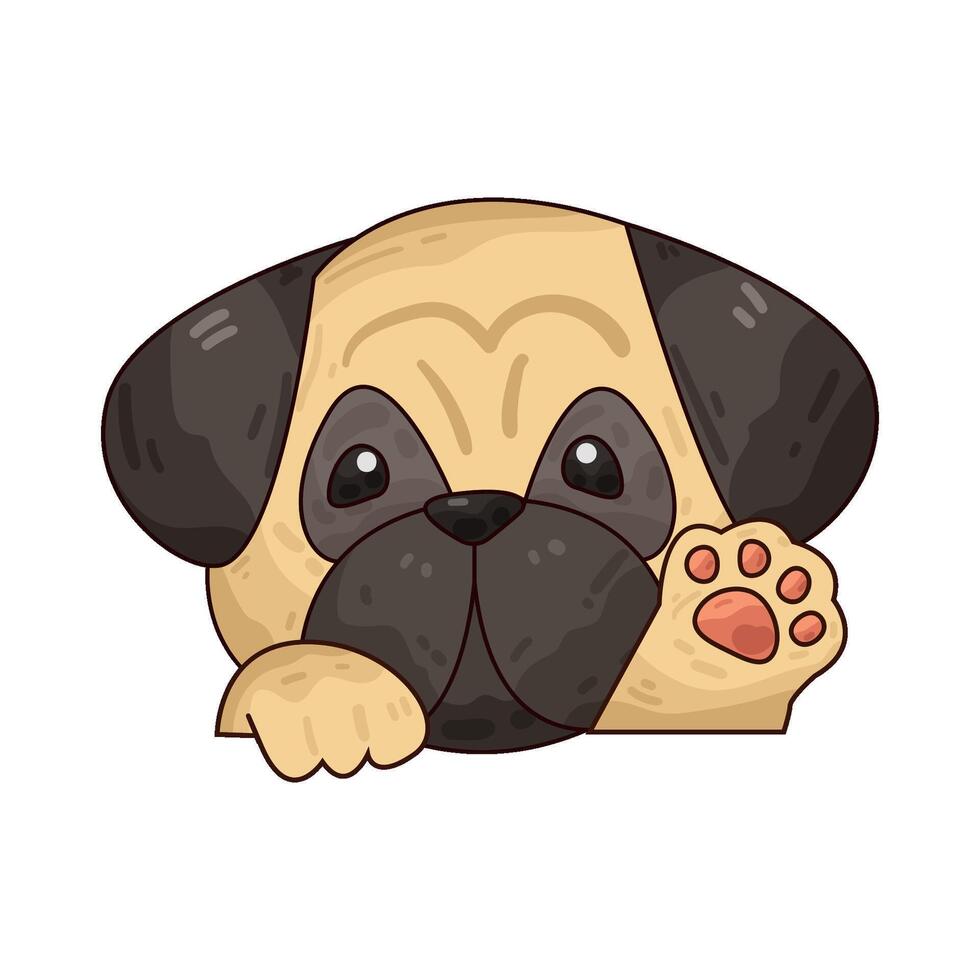 Illustration of bulldog vector