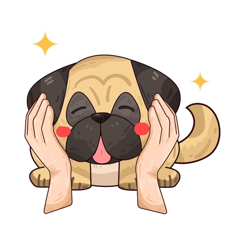 Illustration of bulldog vector