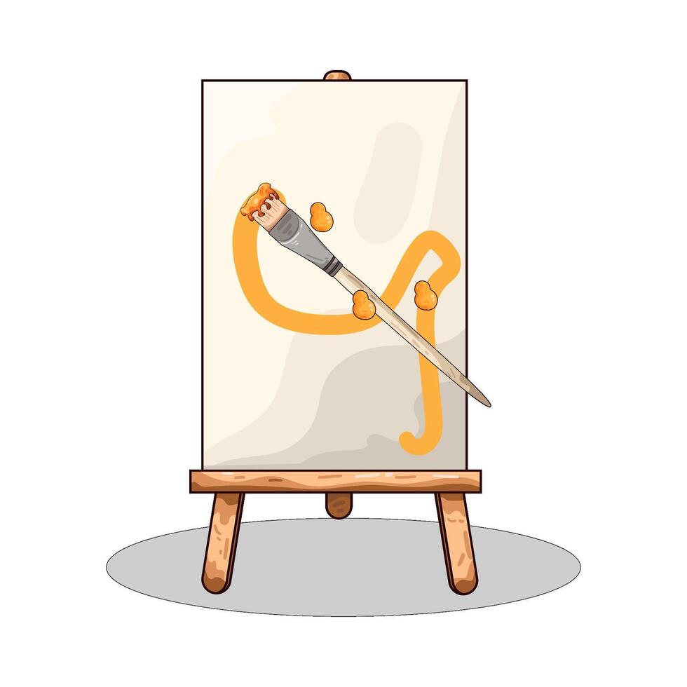 Illustration of paint brush vector