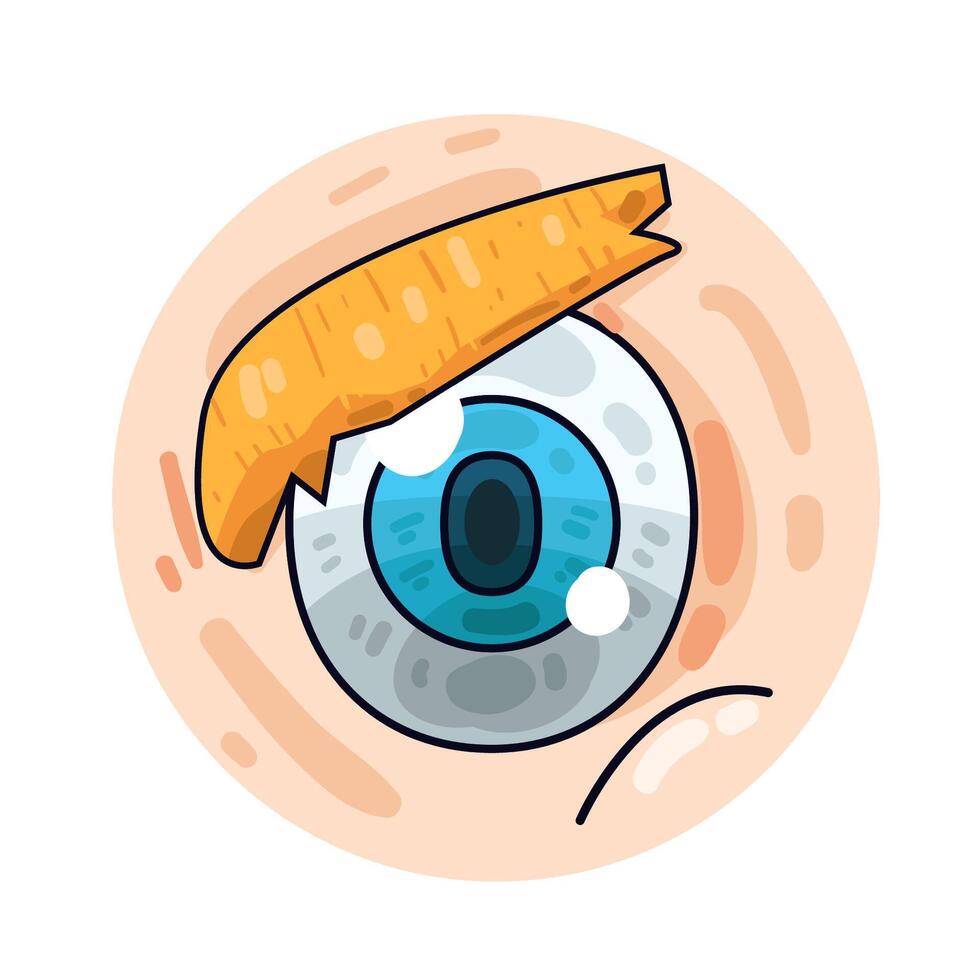 Illustration of eye vector