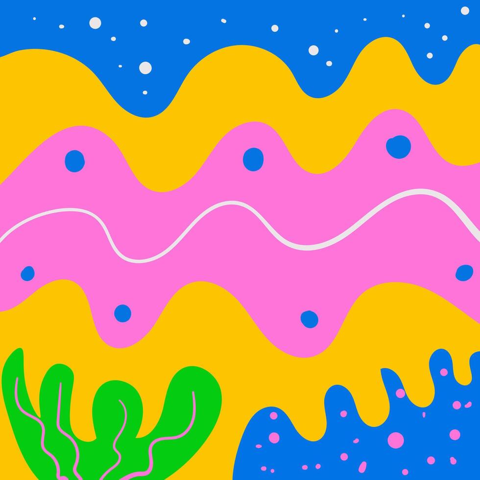Hand Drawing Abstract Nature Background vector