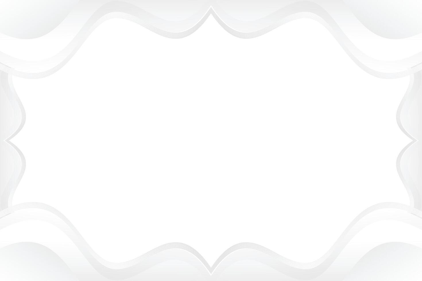 white wave abstract background vector