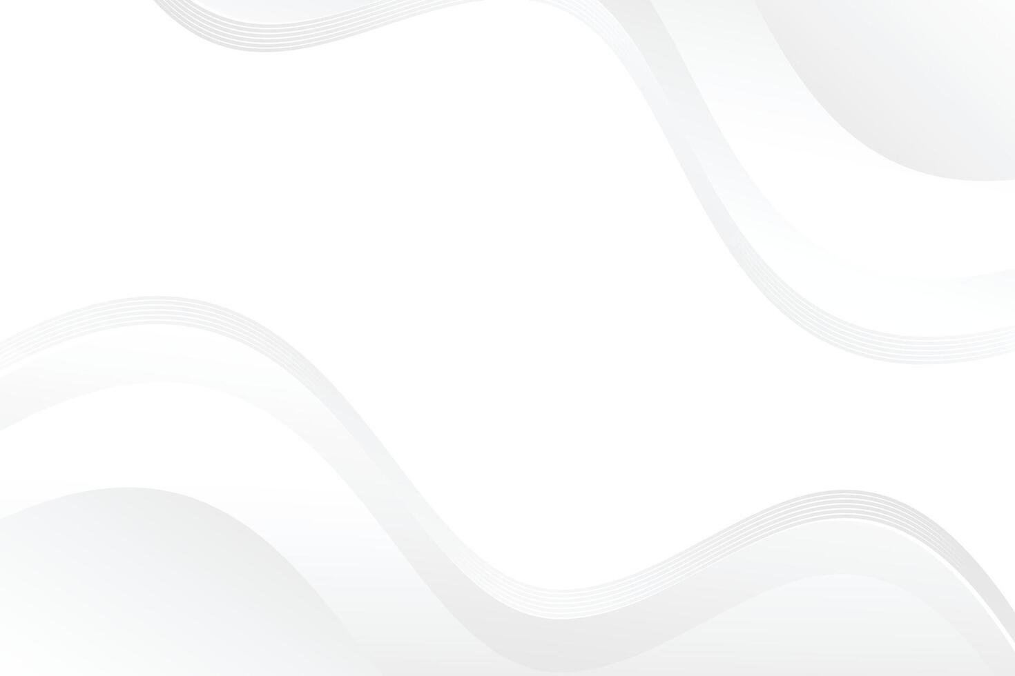 white wave abstract background vector