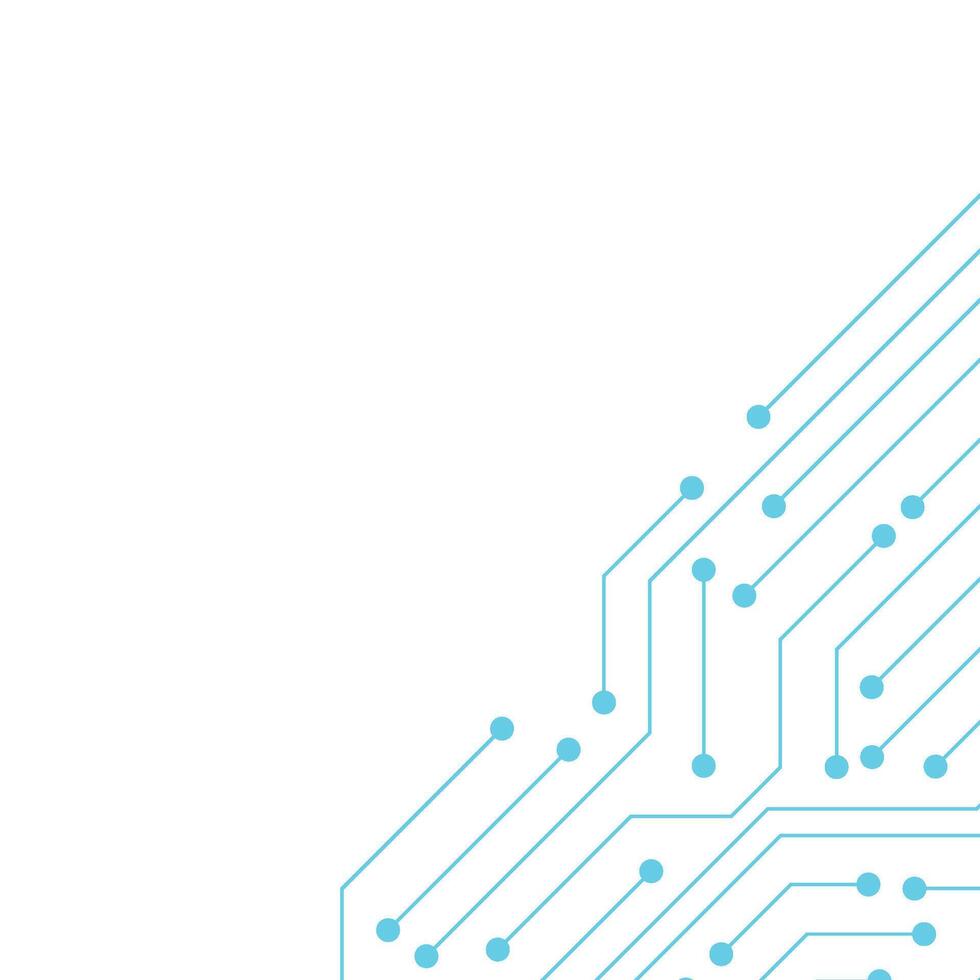 Networking Technology Circuit Board Abstract Lines Communication Border Frame vector