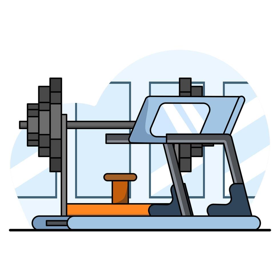 Healthy Sport Icon Concept. Sports Equipment, Dumbbells, Lifting, Treadmills, Fitness and Sports. sporting event. build a healthy body. flat illustration on background. vector
