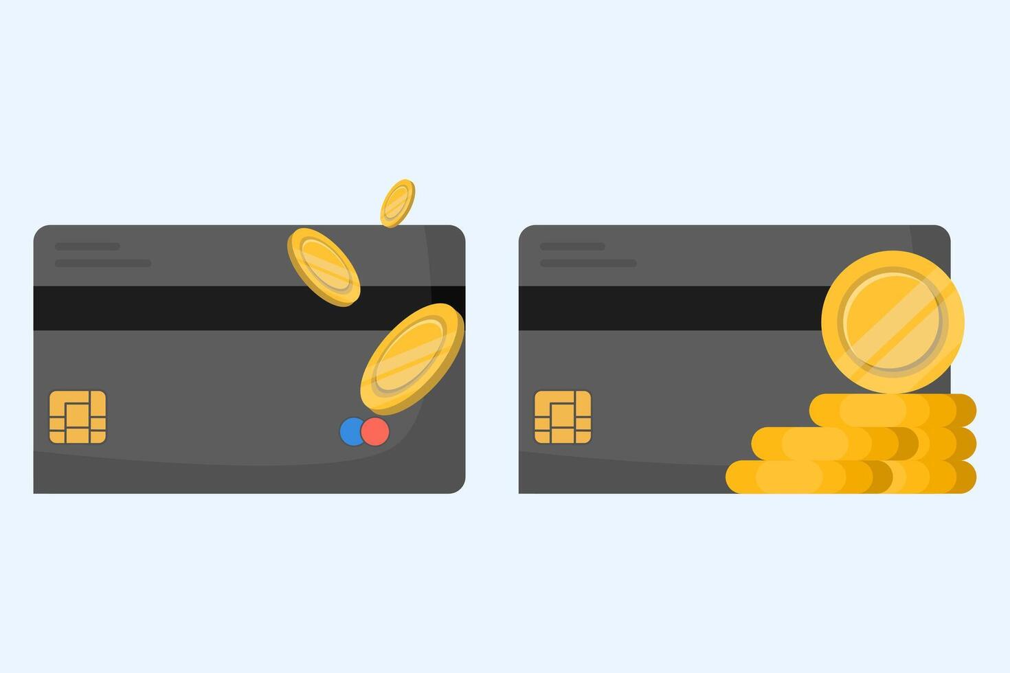 Concept of successful payment via bank debit card icon graphic illustration, money payment received to electronic wallet, verified check mark cash transaction image clip art. vector