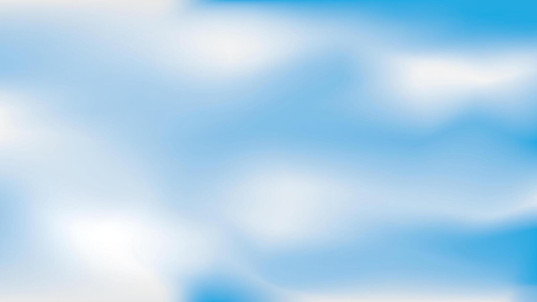 Beautiful clouds, abstract white and blue color gradient background. illustration. vector