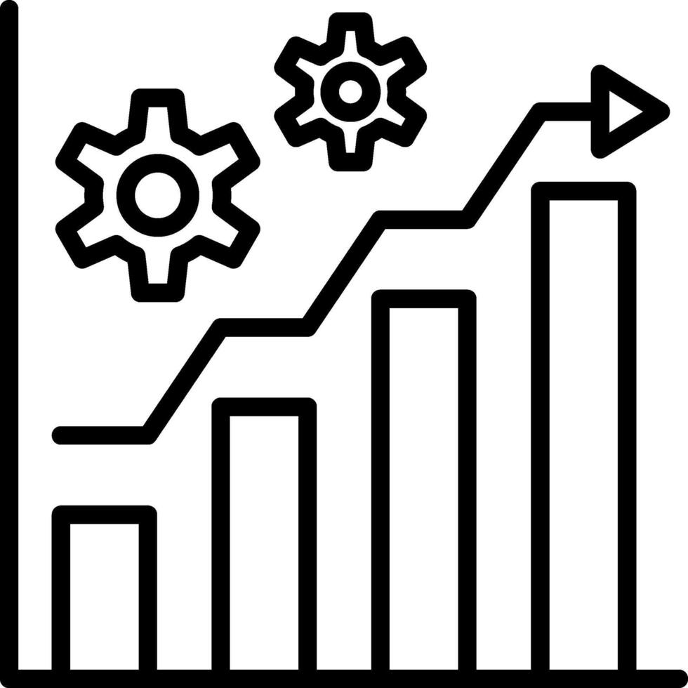 Productivity Line Icon Design vector