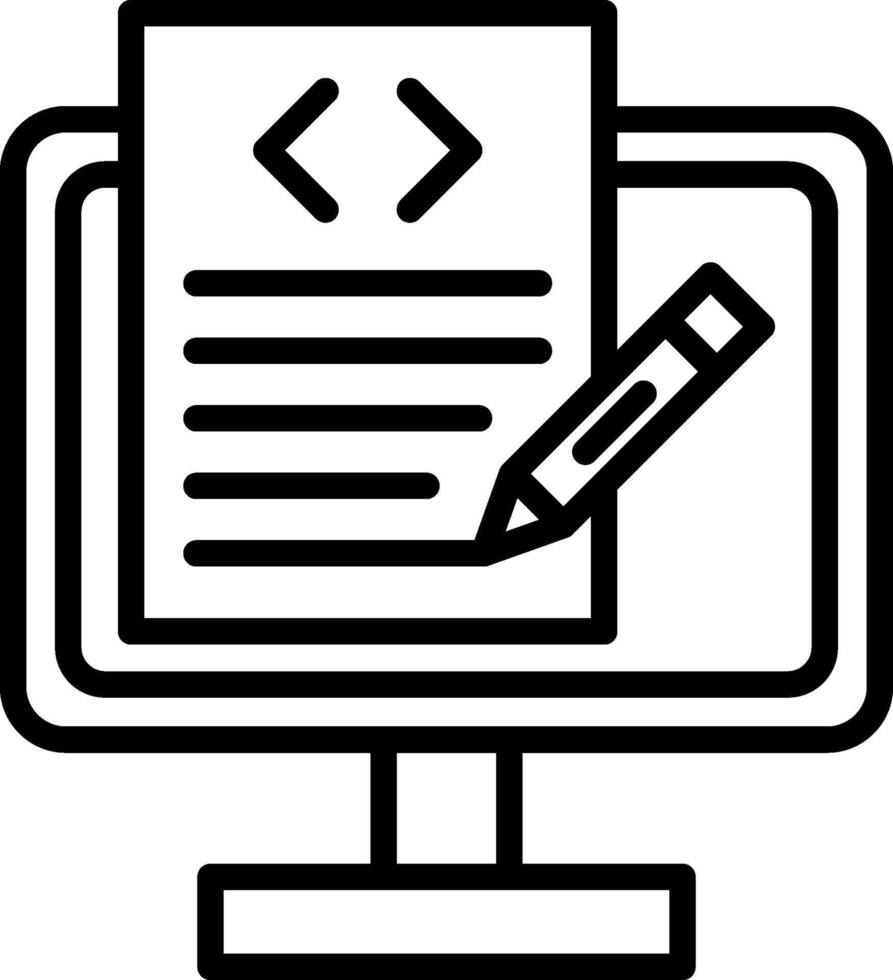 Content Line Icon Design vector