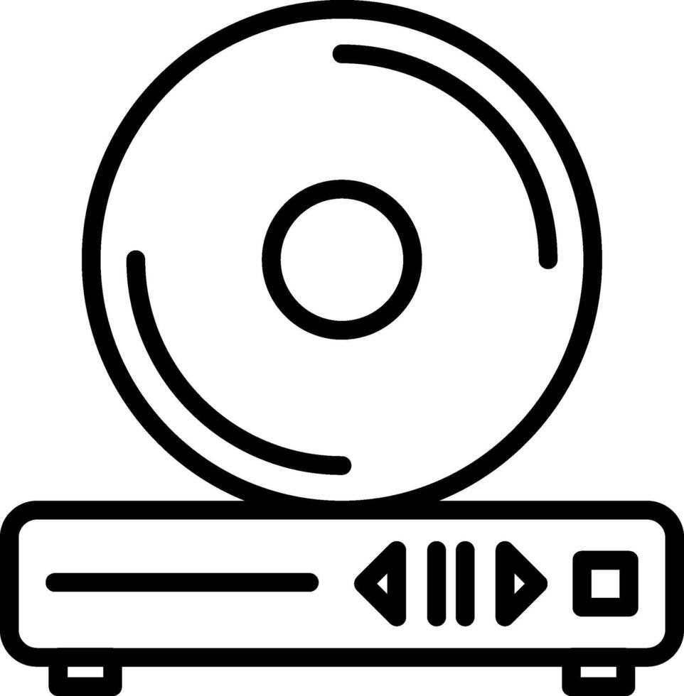 Dvd Line Icon Design vector